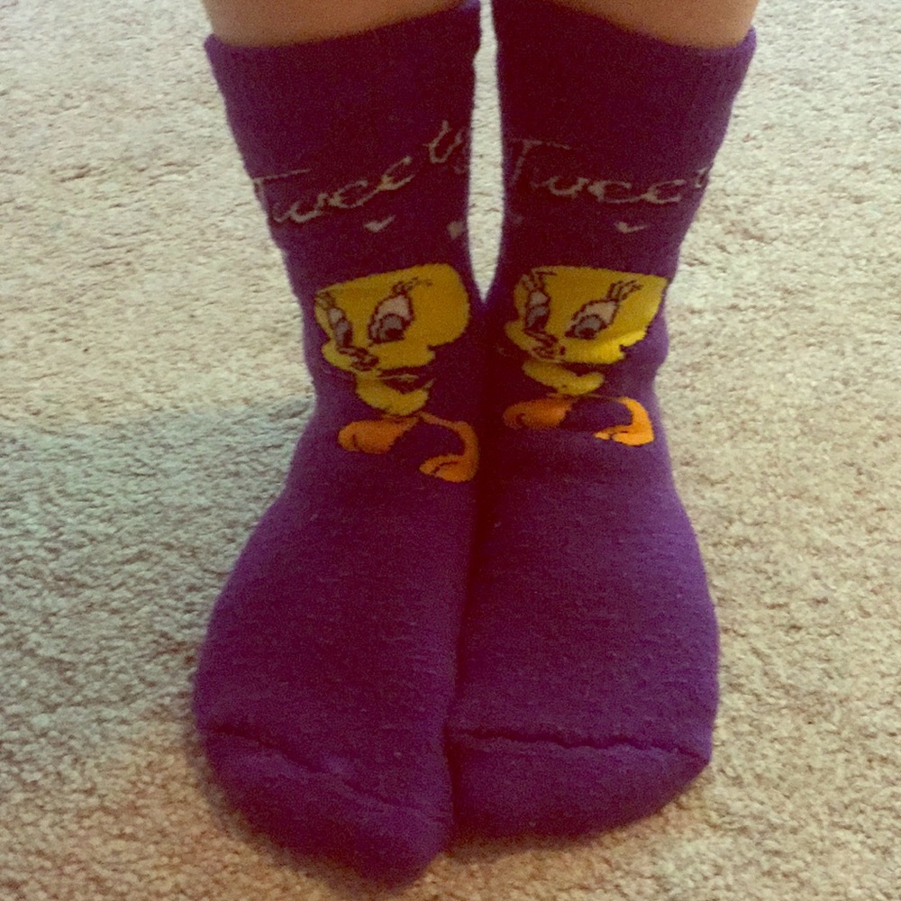 Tweety Bird Grip Socks